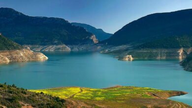 Embalse de Canelles, frontera natural entre Huesca y Lleida