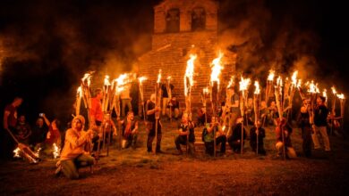 Festa de les falles a la Vall de Boí