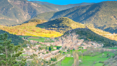 Gósol, als peus del Pedraforca
